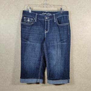 04181 INC International Concepts Denim Curvy Fit Capri jeans 10